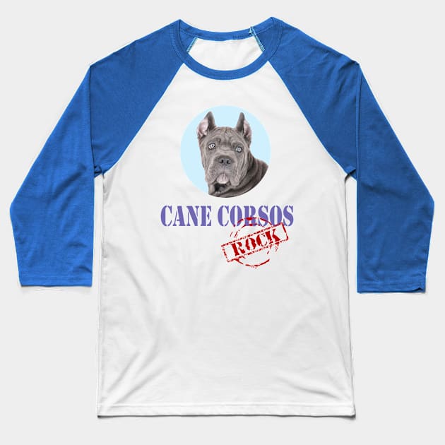 Cane Corsos Rock! Baseball T-Shirt by Naves